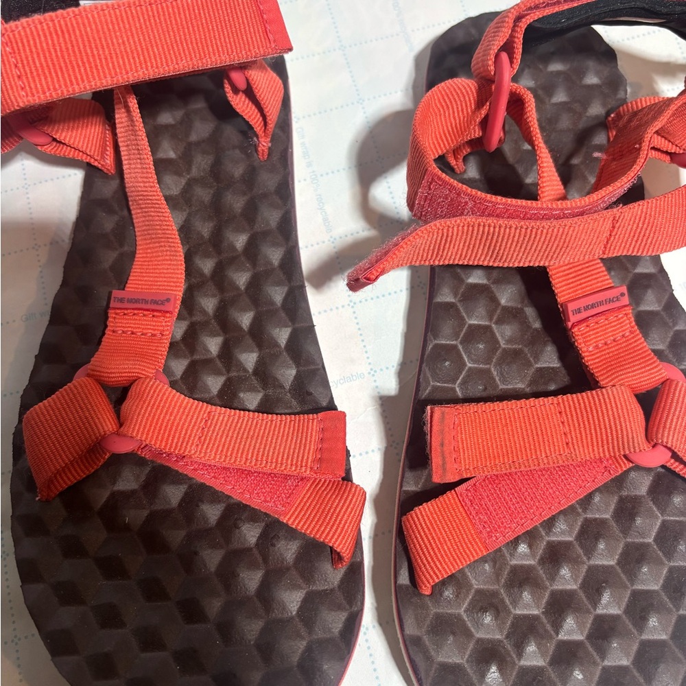The North Face Velcro nylon strap hiking outdoor sandles W7.